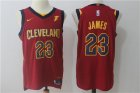 Mens Cleveland Cavaliers #23 LeBron James Red Nike Jersey