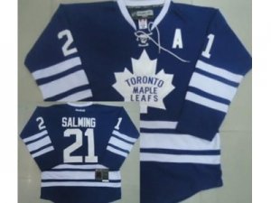 nhl jerseys toronto maple leafs #21 salming blue