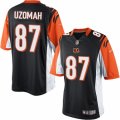 Mens Nike Cincinnati Bengals #87 C.J. Uzomah Limited Black Team Color NFL Jersey