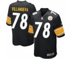 Nike Pittsburgh Steelers #78 Alejandro Villanueva Game Black Team Color NFL Jersey