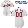 Customized Cleveland Indians Jersey White Home Cool Base Baseball
