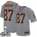 Nike Denver Broncos #87 Eric Decker Lights Out Grey Super Bowl XLVIII NFL Elite Jersey