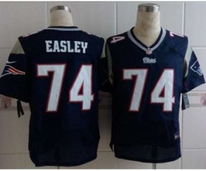 Nike jerseys new england patriots #74 easley blue[Elite]