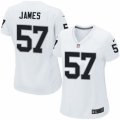 Women's Nike Oakland Raiders #57 Cory James Limited White NFL Jersey