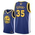 Golden State Warriors #35 Kevin Durant Blue 2018 NBA Finals Nike Swingman Jersey