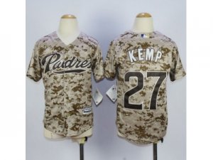 Youth San Diego Padres #27 Matt Kemp Camo jerseys