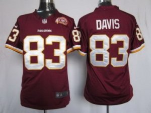 Nike NFL Washington Redskins #83 Fred Davis Red Jerseys W 80th Patch(Elite)