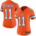 Women's Nike Denver Broncos #11 Jordan Norwood Limited Orange Rush NFL Jersey