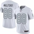 Nike Oakland Raiders #88 Clive Walford White Mens Stitched NFL Limited Rush Jersey