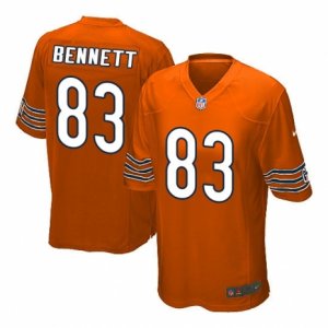 Men\'s Nike Chicago Bears #83 Martellus Bennett Game Orange Alternate NFL Jersey