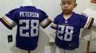 Nike kids Minnesota Vikings #28 Adrian Peterson Purple jerseys