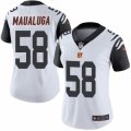 Women's Nike Cincinnati Bengals #58 Rey Maualuga Limited White Rush NFL Jersey
