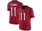 Mens Nike Houston Texans #11 Jaelen Strong Vapor Untouchable Limited Red Alternate NFL Jersey