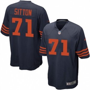 Mens Nike Chicago Bears #71 Josh Sitton Game Navy Blue 1940s Throwback Alternate NFL Jersey