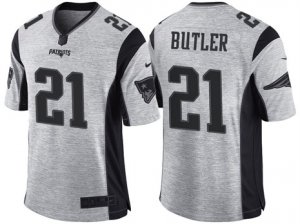 Nike New England Patriots #21 Malcolm Butler 2016 Gridiron Gray II Mens NFL Limited Jersey