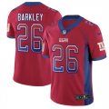 Nike Giants #26 Saquon Barkley Red Drift Fashion Limited Jersey