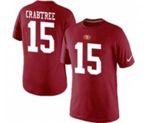 Nike San Francisco 49ers 15 CRABTREE Pride Name & Number T-Shirt Red