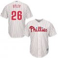 Phillies #26 Chase Utley White Cool Base Jersey