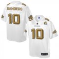 Nike Denver Broncos #10 Emmanuel Sanders White Men NFL Pro Line Super Bowl 50 Fashion Game Jersey