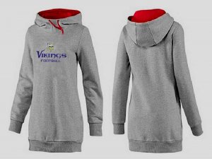 Women Minnesota Vikings Logo Pullover Hoodie-075