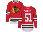 Mens Adidas Chicago Blackhawks #51 Brian Campbell Authentic Red Home NHL Jersey