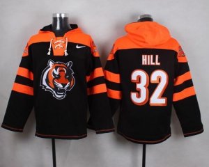 Nike Cincinnati Bengals #32 Jeremy Hill Black Player Pullover NFL Hoodie