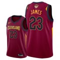Cleveland Cavaliers #23 Lebron James Red 2018 NBA Finals Nike Swingman Jersey