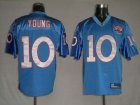 nfl tennessee titans #10 young 50th lt,blue