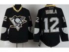 NHL Pittsburgh Penguins #12 Jarome Iginla Black Jerseys(ICE Fashion)