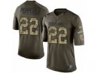 Mens Nike Cleveland Browns #22 Jabrill Peppers Limited Green Salute to Service NFL Jersey