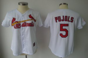 MLB Women Jerseys St.Louis Cardinals #5 pujols white