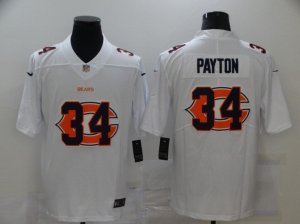 Mens Chicago Bears #34 Walter Payton White 2020 Shadow Logo Vapor