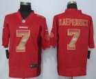 2015 New Nike San Francisco 49ers #7 Kaepernick Red Strobe Jerseys(Limited)