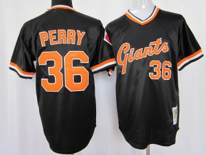 mlb san francisco giants #36 Perry m&n black