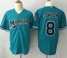 Mitchell And Ness 1995 Miami Marlins #8 Andre Dawson Green Throwback Stitched MLB Jersey