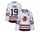 Women Reebok Chicago Blackhawks #19 Jonathan 2017 Winter Classic Toews White Stitched NHL Jersey