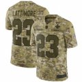 Mens Nike New Orleans Saints #23 Marshon Lattimore Limited Camo 2018 Salute to Service NFL Jersey