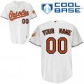 Customized Baltimore Orioles Jersey White Home Cool Base Baseball