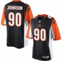 Men's Nike Cincinnati Bengals #90 Michael Johnson Limited Black Team Color NFL Jersey