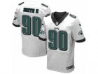 Mens Nike Philadelphia Eagles #90 Marcus Smith II Elite White NFL Jersey