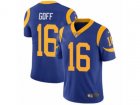 Nike Los Angeles Rams #16 Jared Goff Vapor Untouchable Limited Royal Blue Alternate NFL Jersey
