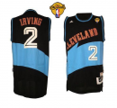 NBA Cleveland Cavaliers #2 Kyrie Irving Black ABA Hardwood Classic Fashion The Finals Patch Stitched Jerseys
