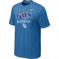 Nike MLB Tampa Bay Rays 2014 Home Practice T-Shirt - light Blue