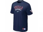 Texas Rangers D.Blue Nike Short Sleeve Practice T-Shirt