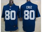 Nike NFL New York Giants #80 Victor Cruz Blue (Limited)Jerseys