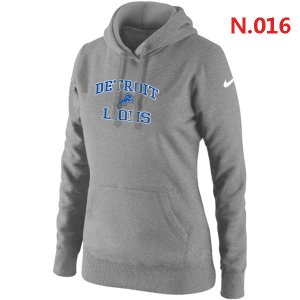 Women Detroit Lions Logo Pullover Hoodie-4