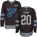 St. Louis Blues #20 Alexander Steen Black 1917-2017 100th Anniversary Stitched NHL Jersey