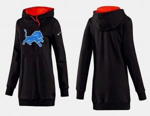 Women Detroit Lions Logo Pullover Hoodie-080