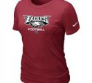 Women Philadelphia Eagles Red T-Shirt