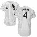 Men's Majestic Chicago White Sox #4 Luke Appling White Black Flexbase Authentic Collection MLB Jersey